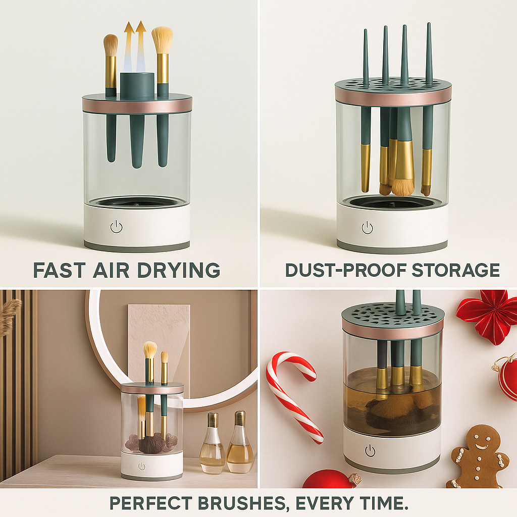 Limpiador automático de brochas de maquillaje - Mynauvra™